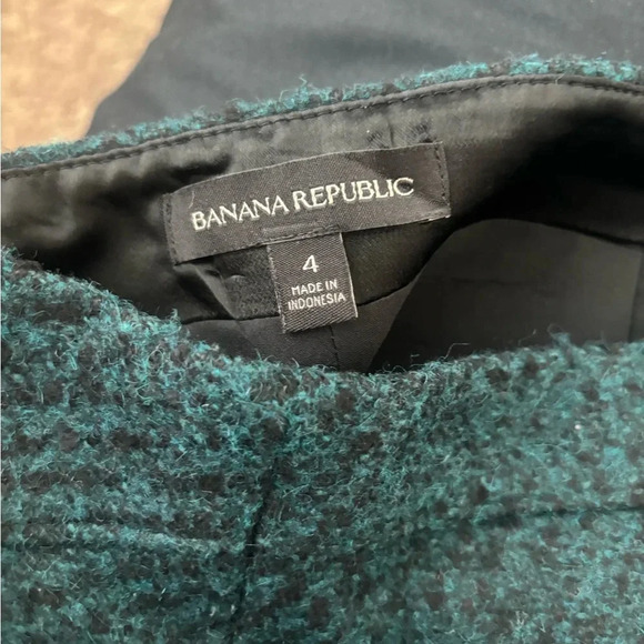 Banana Republic Skirt Women’s Wool Blend Tweed Pencil Textured Workwear Classic - Picture 3 of 10